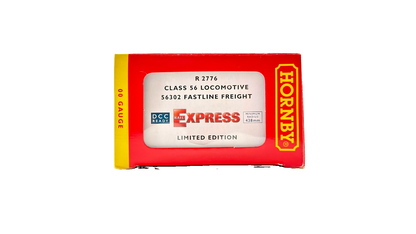 HORNBY OO GAUGE - R2776 - CLASS 56 DIESEL 56302 FASTLINE FREIGHT RAIL EXPRESS