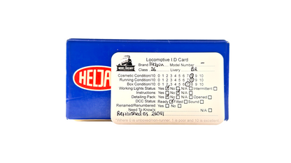 HELJAN OO GAUGE - 2603 - CLASS 26 DIESEL 26041 BR BLUE YELLOW CAB ENDS BOXED