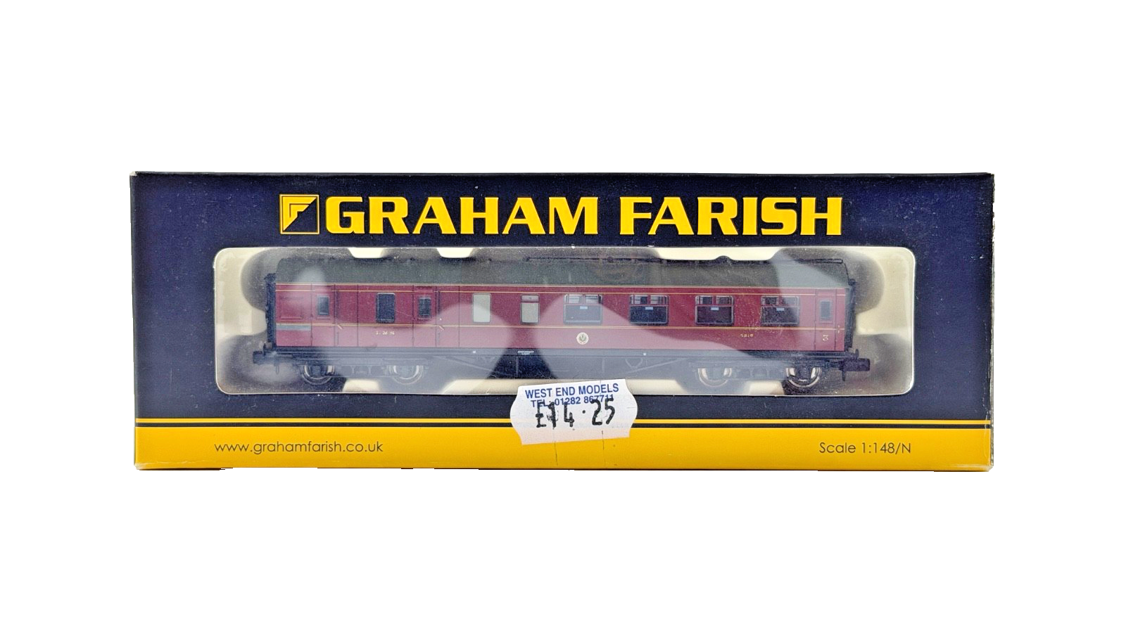 GRAHAM FARISH N GAUGE - 374-825A - LMS PERIOD THREE BRAKE THIRD COACH 5810