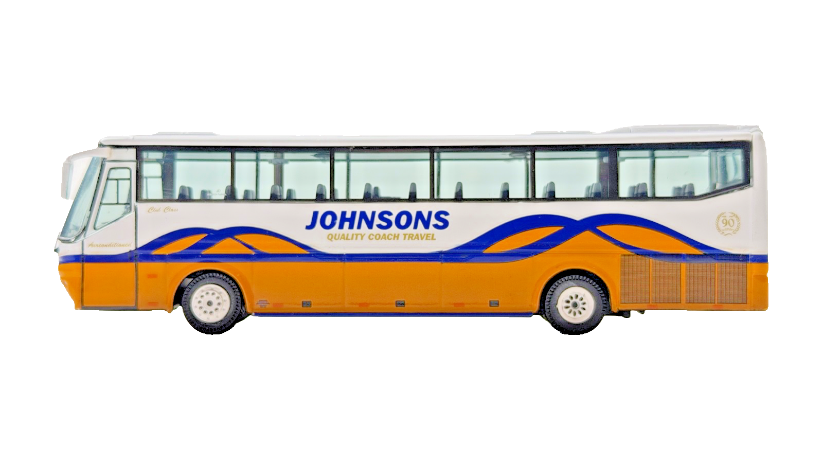 CORGI 1/76 SCALE - BOVA FUTURA JOHNSONS QUALITY COACH TRAVEL UNBOXED