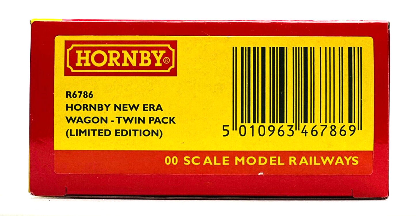 HORNBY 00 GAUGE - R6786 - NEW ERA WAGON TWIN PACK LIMITED EDITION - NEW BOXED