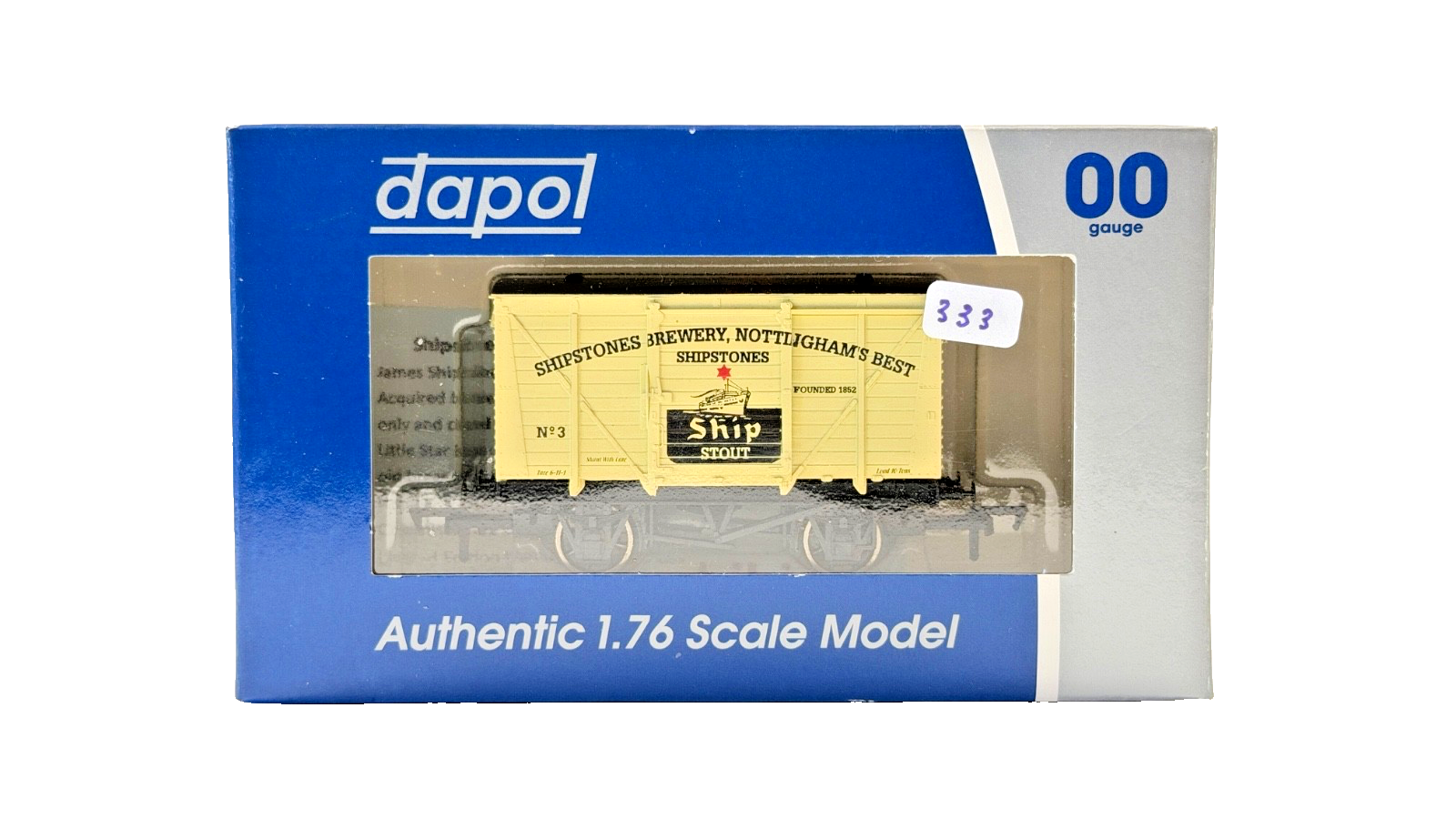 DAPOL 00 GAUGE - SHIPSTONES BREWERY NOTTINGHAMS BEST STOUT 3 (LIMITED EDITION)