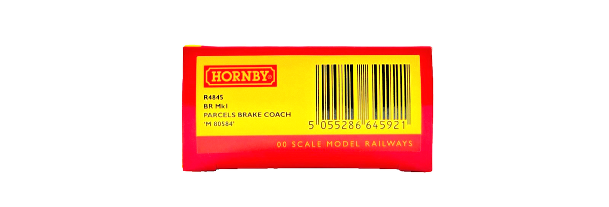 HORNBY OO GAUGE - R4845 - BR CRIMSON CREAM MK1 PARCELS BRAKE COACH M80584 BOXED