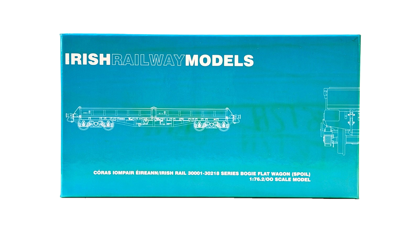 IRISH RAILWAY MODELS 00 GAUGE - IRM1070-A - CIE 42FT BOGIE FLAT WAGON RED OXIDE