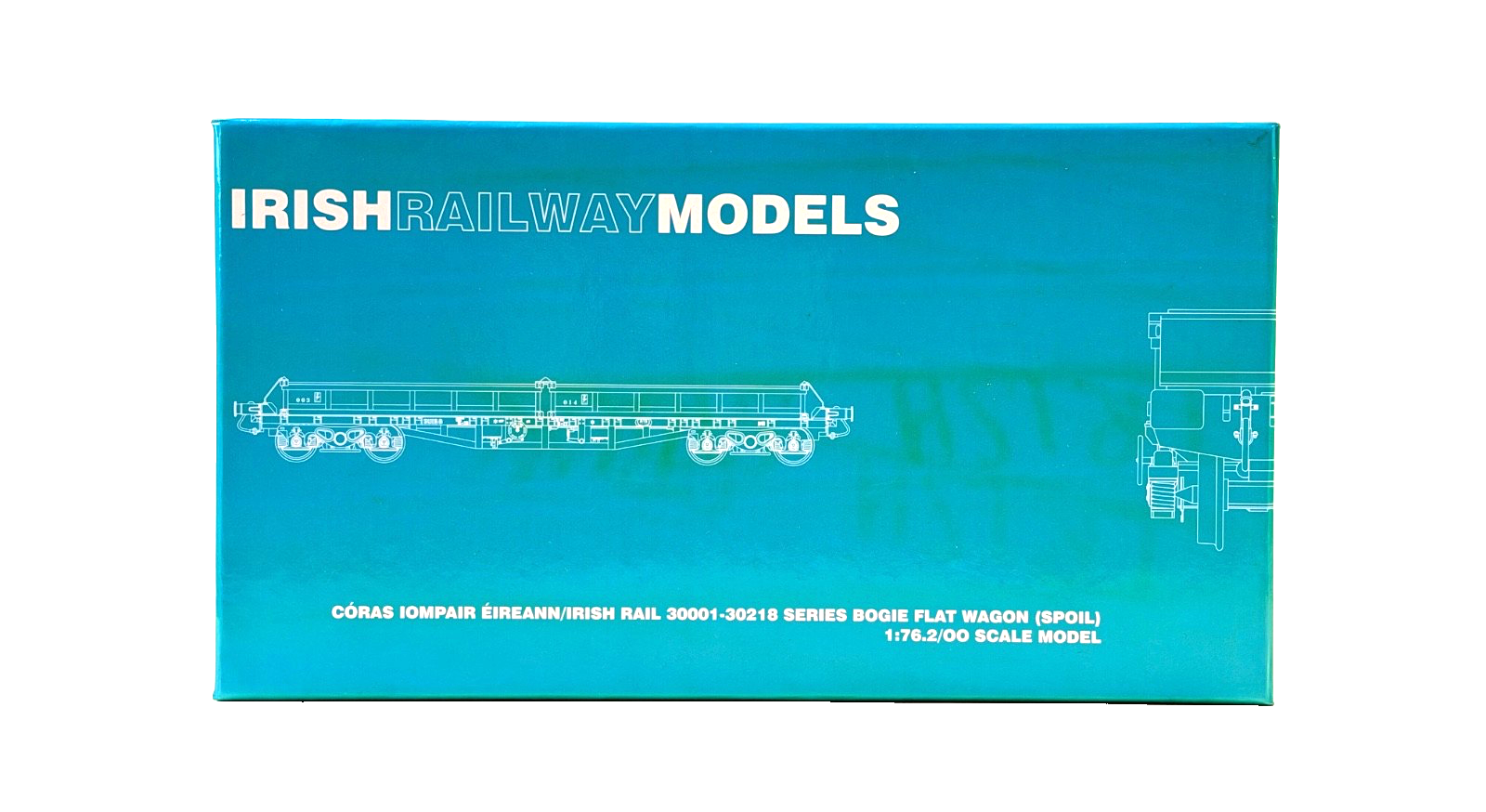 IRISH RAILWAY MODELS 00 GAUGE - IRM1070-A - CIE 42FT BOGIE FLAT WAGON RED OXIDE