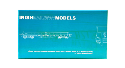 IRISH RAILWAY MODELS 00 GAUGE - IRM1070-A - CIE 42FT BOGIE FLAT WAGON RED OXIDE