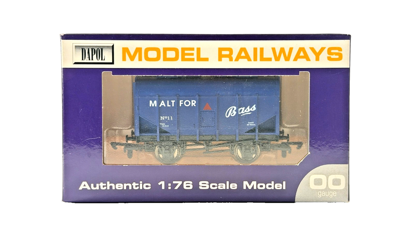 DAPOL 00 GAUGE - MALT FOR BASS BULK GRAIN WAGON BLUE NO.11 (LIMITED EDITION)