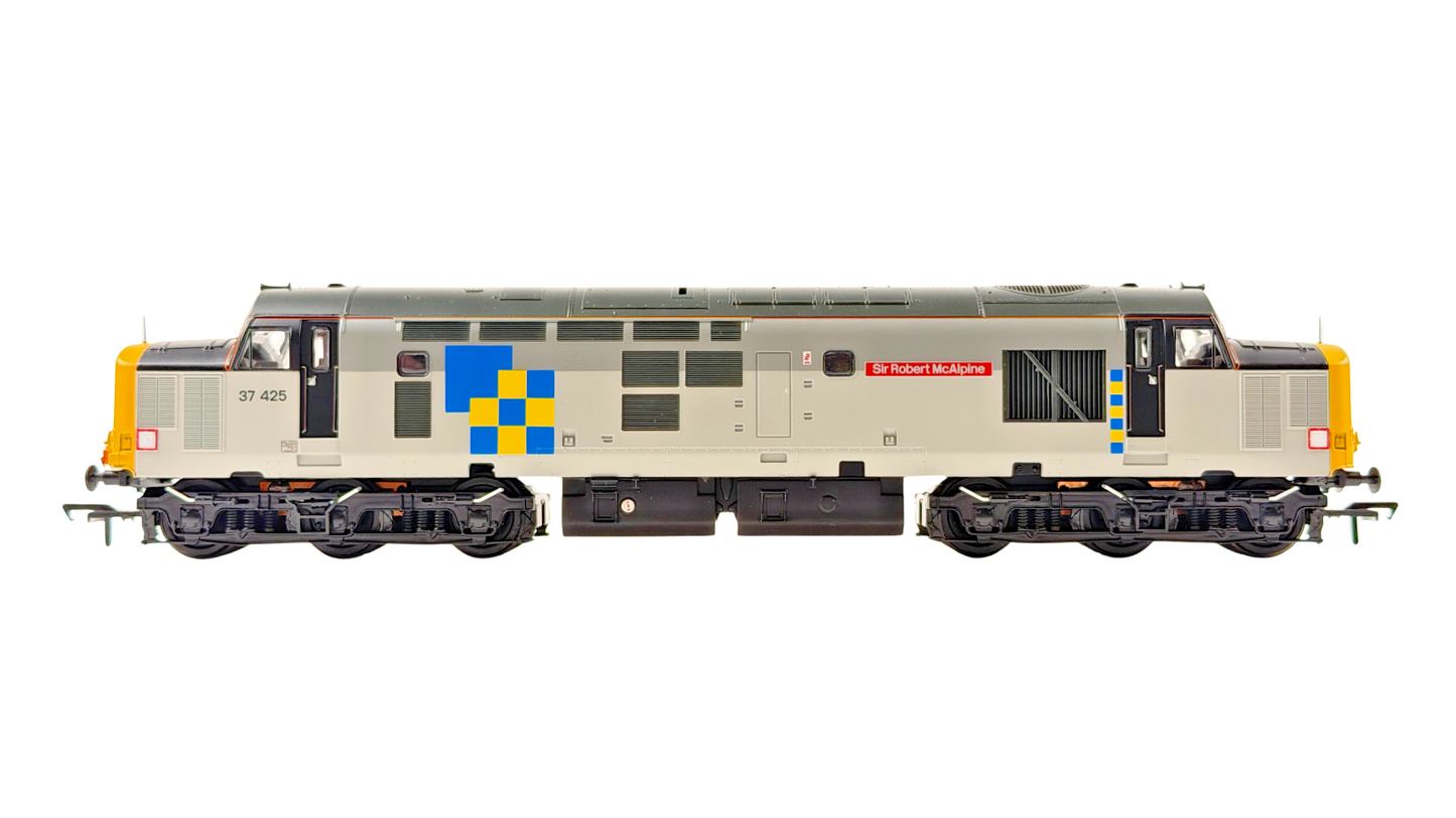 BACHMANN 00 GAUGE - 32-384Y - CLASS 37/4 DIESEL 37425 CONCRETE BOB CONSTRUCTION