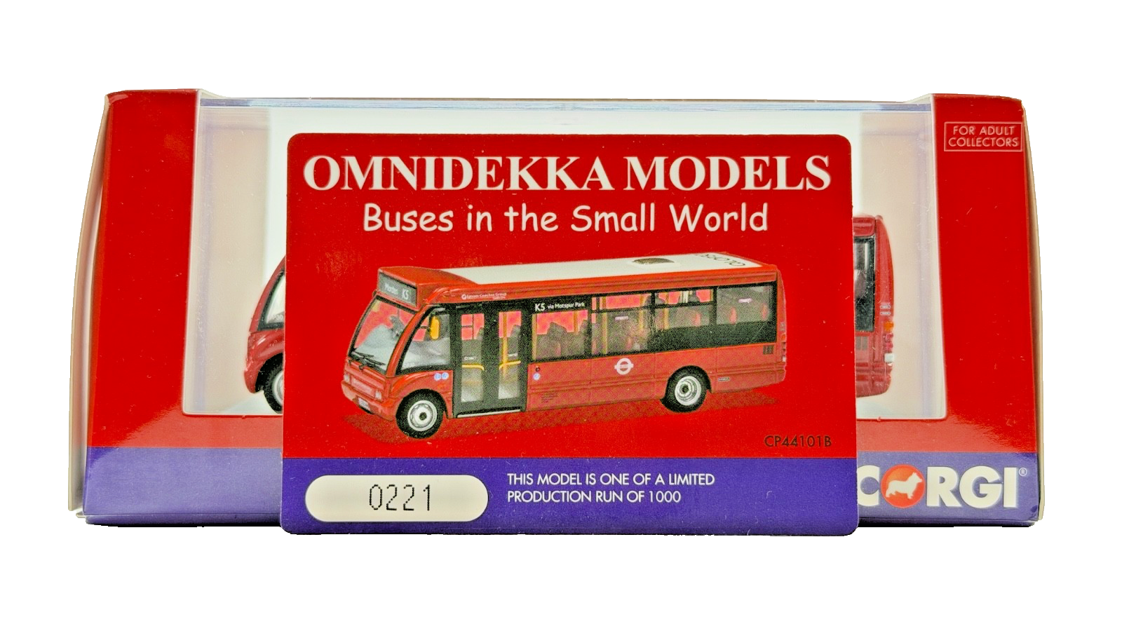 OMNIDEKKA MODELS CORGI 1/76 SCALE - CP44101B - OPTARE SOLO EPSOM COACHES MORDEN
