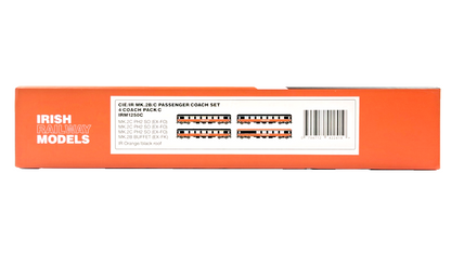 IRISH RAILWAY MODELS 00 GAUGE - IRM1250C - IR ORANGE/BLACK ROOF 4 COACH SET