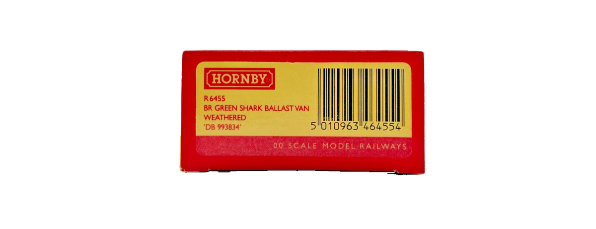 HORNBY OO GAUGE - R6455 - BR GREEN SHARK BALLAST BRAKE VAN DB993834 (W)