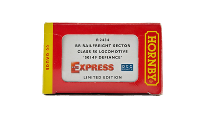 HORNBY OO GAUGE - R2434 - CLASS 50 RAILFREIGHT 50149 DEFIANCE LIMITED EDITION