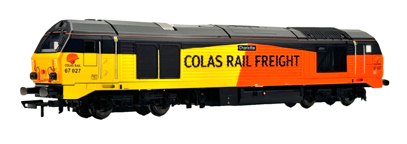 HORNBY 00 GAUGE - R3659 - CLASS 67 DIESEL 67027 COLAS RAIL 'CHARLOTTE' - BOXED