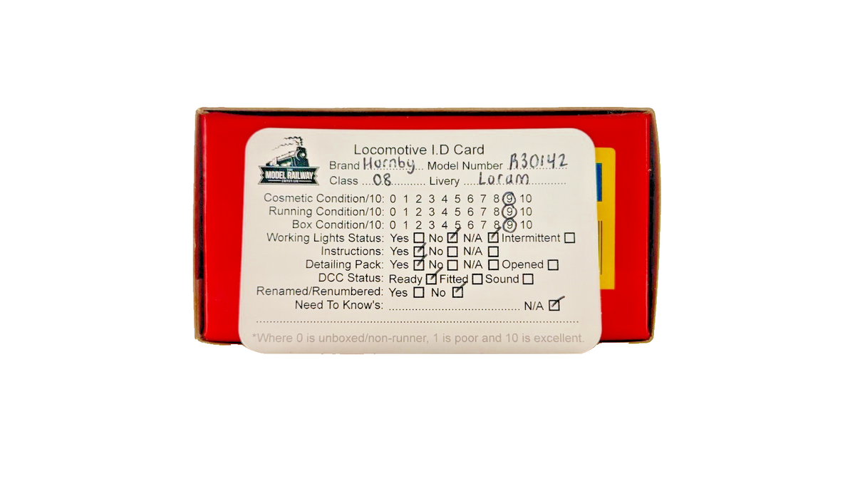 HORNBY OO GAUGE - R30142 - CLASS 08 DIESEL SHUNTER LORAM NO.08632 BOXED
