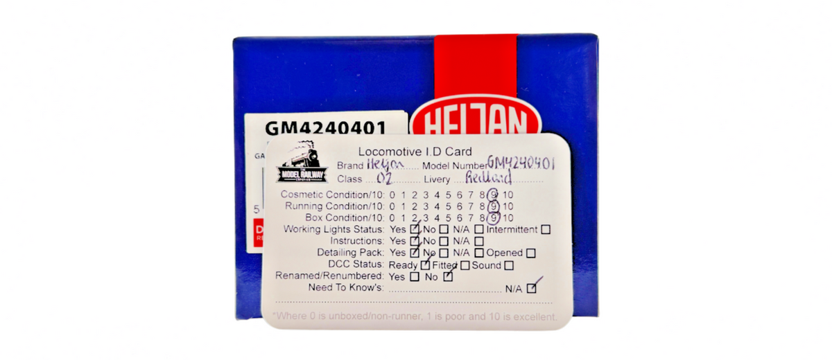 HELJAN OO GAUGE - GM4240401 - CLASS 02 DIESEL REDLAND KHAKI DIANE GAUGEMASTER