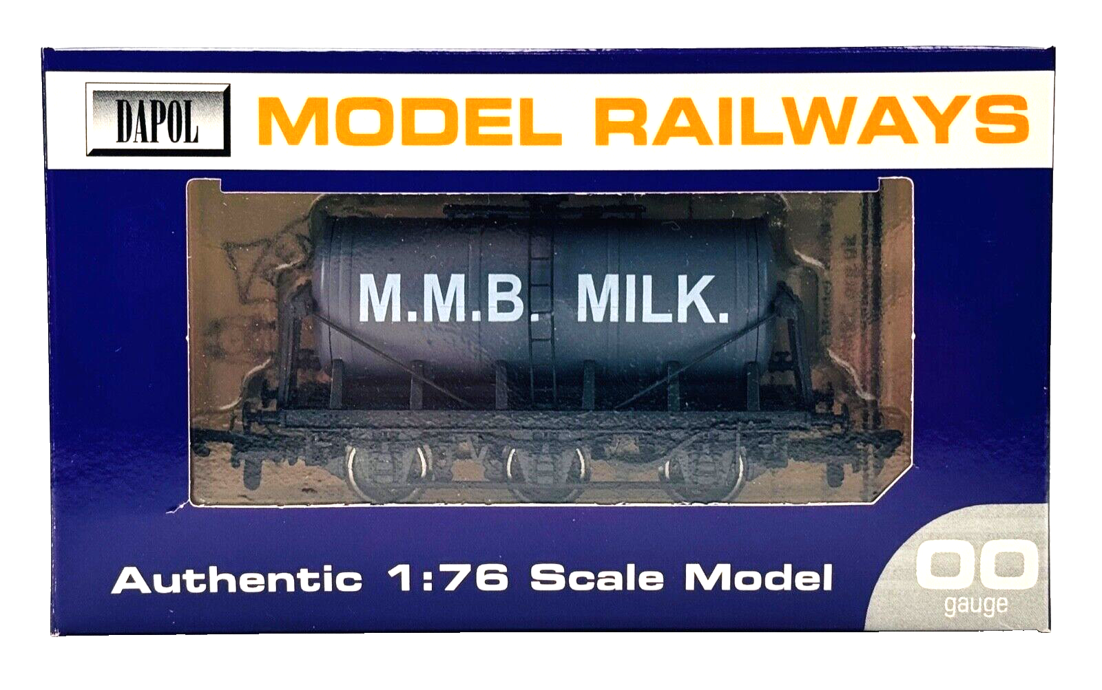 DAPOL 00 GAUGE - MILK MARKETING BOARD 6 WHEEL TANK WARTIME GREY LIMITED EDITION