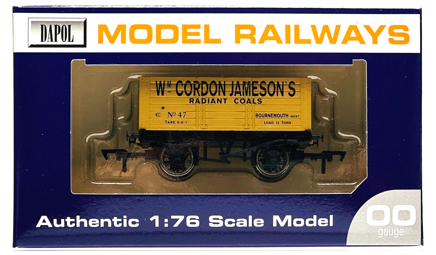 DAPOL 00 GAUGE - WM CORDON JAMESONS 7 PLANK WAGON NO.47 (WESSEX WAGONS)