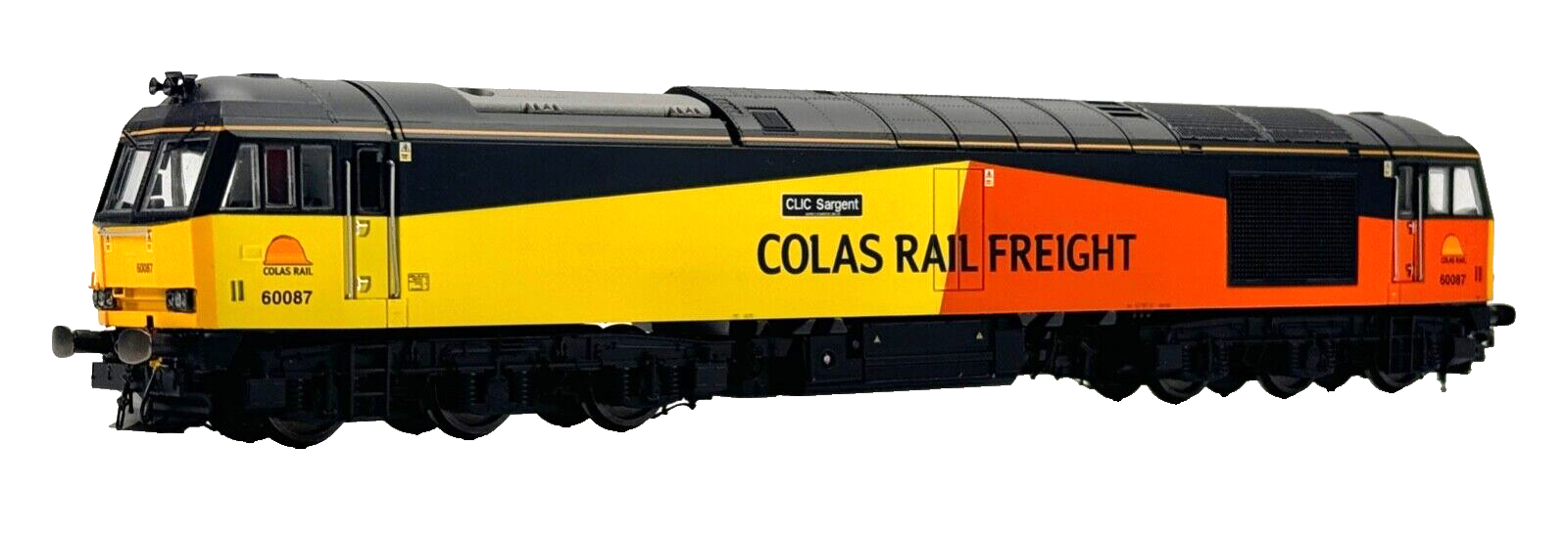 HORNBY 00 GAUGE - R3572 - CLASS 60 DIESEL 60087 COLAS RAIL 'CLIC SARGENT' BOXED