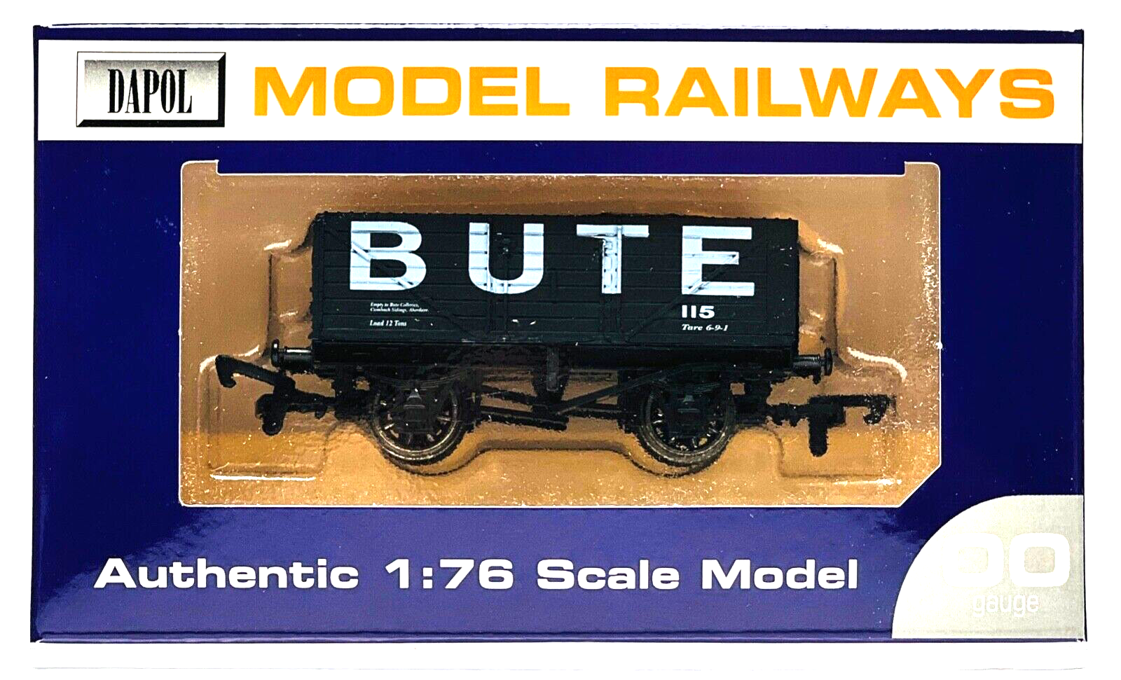 DAPOL 00 GAUGE - 'BUTE OF ABERDARE' PLANK WAGON NO.115 (LIMITED EDITION)