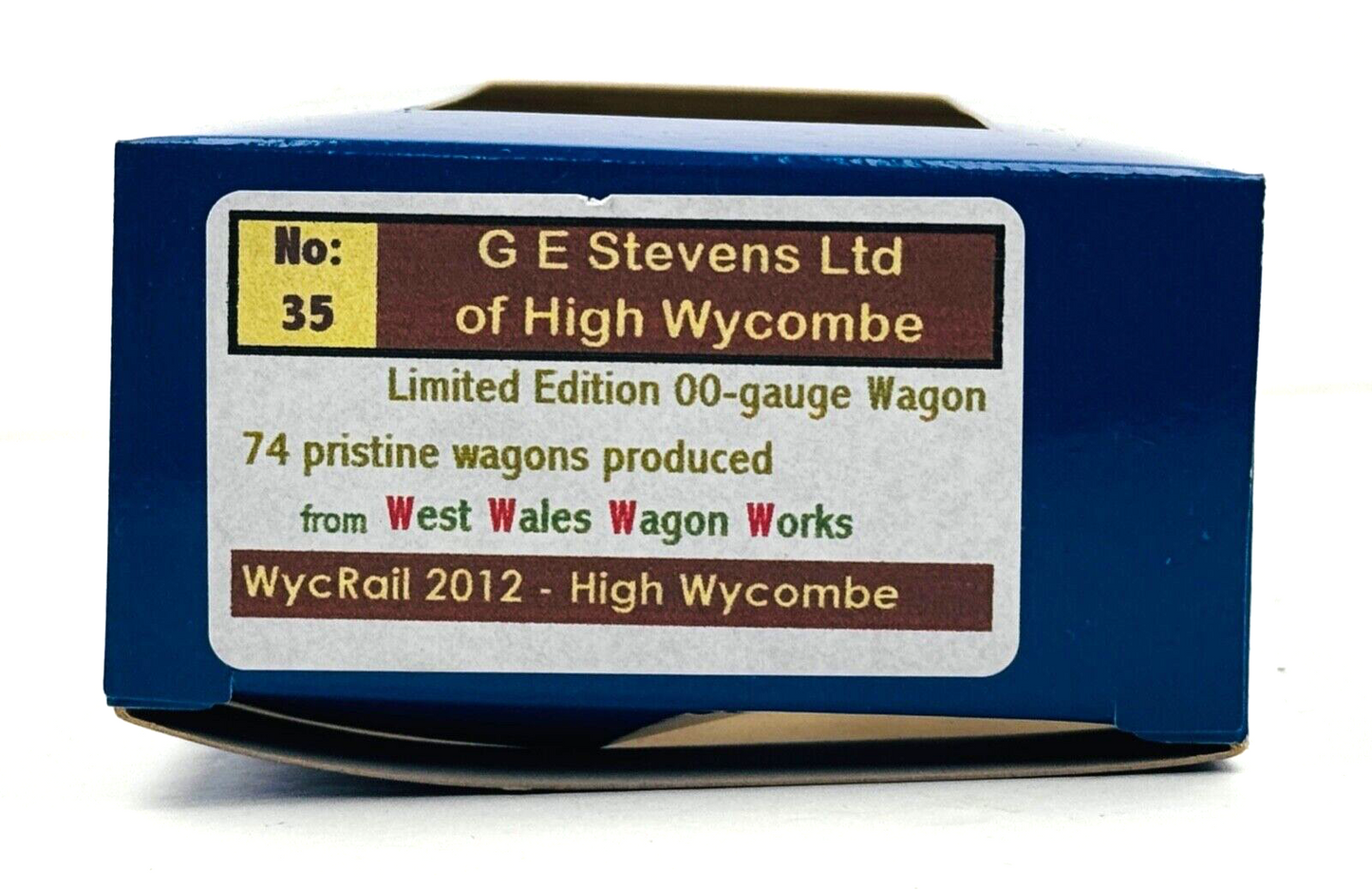 DAPOL 00 GAUGE - G.E STEVENS HIGH WYCOMBE NO.2 PRISTINE WAGON (LIMITED EDITION)