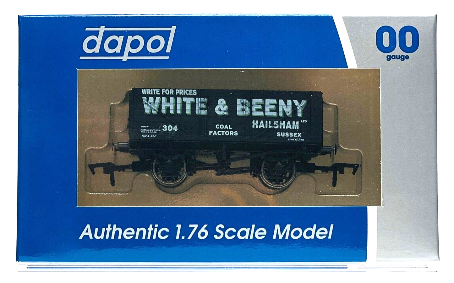 DAPOL 00 GAUGE - WHITE & BEENY COAL FACTORS HAILSHAM 304 (P) (SIMPLY SOUTHERN)