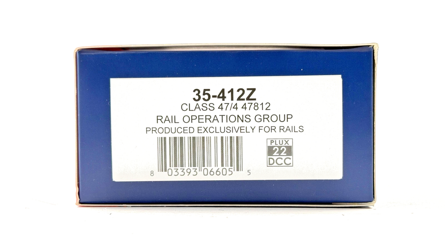 BACHMANN 00 GAUGE - 35-412Z - CLASS 47/4 47812 RAIL OPERATIONS GROUP ROG BOXED