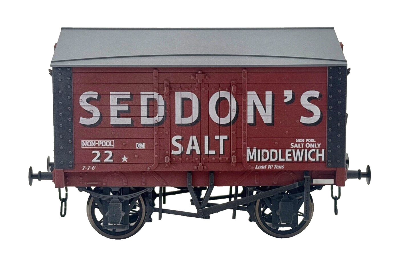 DAPOL O GAUGE - 7F-018-013W - SEDDONS SALT VAN WEATHERED NO.22 - BOXED