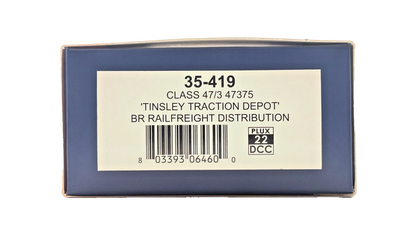 BACHMANN OO GAUGE - 35-419 - CLASS 47/3 47375 RAILFREIGHT TINSLEY TRACTION DEPOT