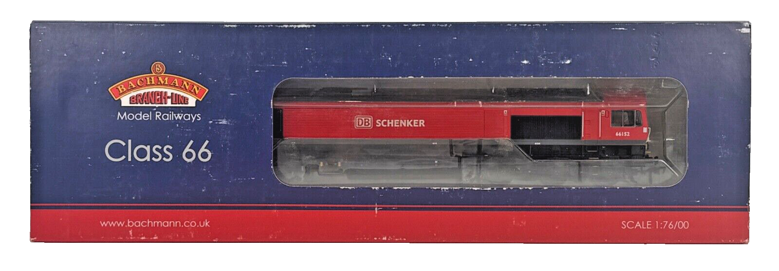 BACHMANN 00 GAUGE - 32-734 - CLASS 66 DIESEL 66152 DB SCHENKER RED (DCC FITTED)