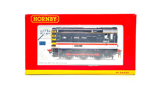 HORNBY 00 GAUGE - R3048 - CLASS 08 SHUNTER 08673 INTERCITY PICCADILLY DCC FITTED