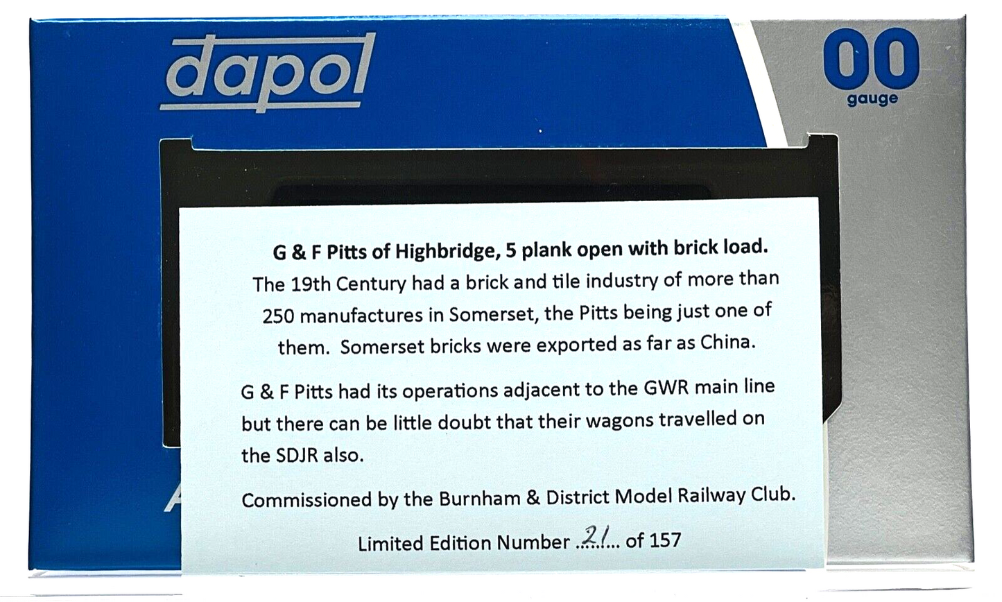 DAPOL 00 GAUGE - G & F PITTS HIGHBRIDGE BRICK TILE 14 (BURNHAM LIMITED EDITION)