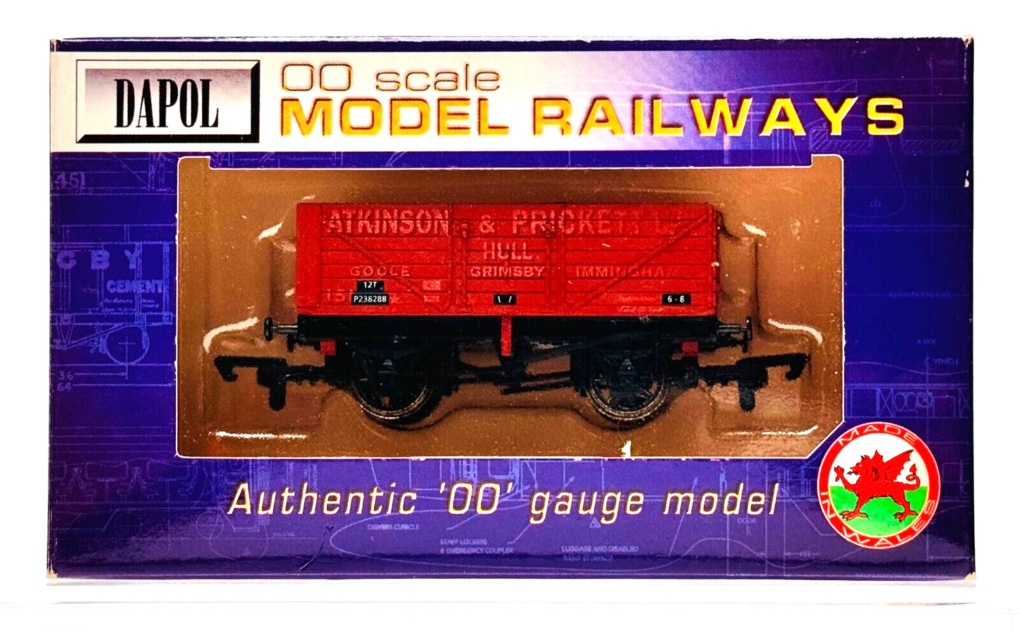 DAPOL 00 GAUGE - ATKINSON & PRICKETT HULL GOOLE WEATHERED (LIMITED EDITION)