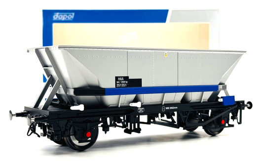 DAPOL O GAUGE - 7F-048-004 - MGR HAA COAL HOPPER WAGON (BLUE CRADLE) 351351 (P)