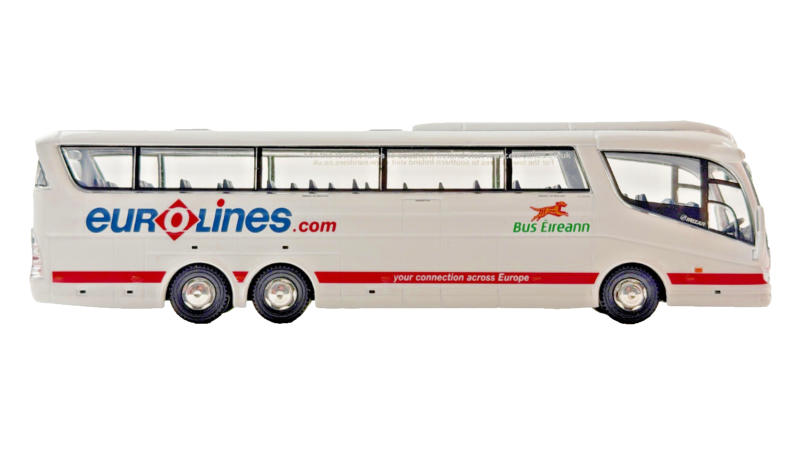 OXFORD DIECAST 1/76 SCALE - SCANIA IRIZAR BUS EIREANN EUROLINES COACH UNBOXED #1