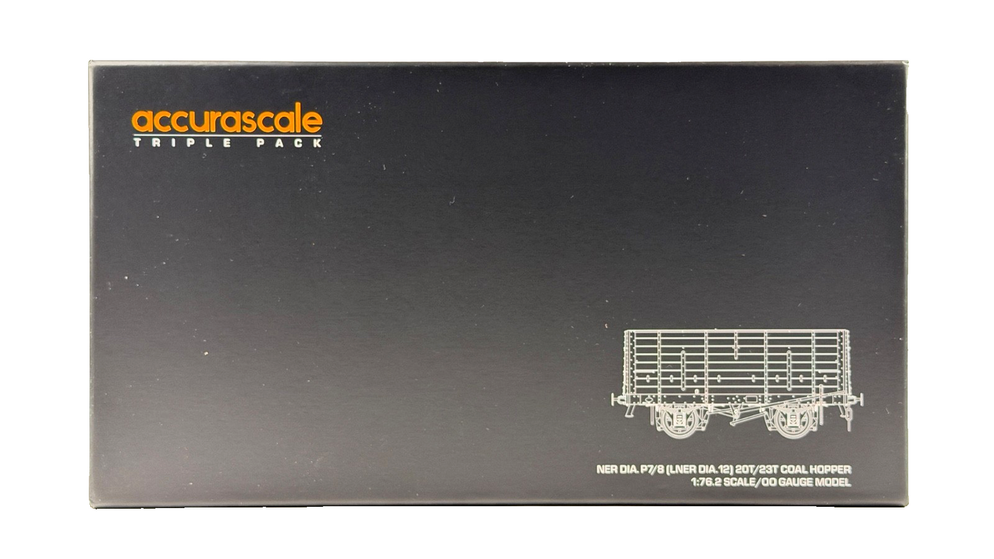 ACCURASCALE OO GAUGE - ACC2833 - BSC INTERNAL USER HOPPER PALE GREEN TRIPLE PACK