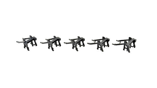 HORNBY OO GAUGE - R083 - BLACK PLASTIC BUFFER STOP X 5 - UNBOXED