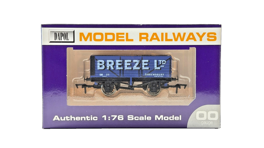 DAPOL 00 GAUGE - BREEZE LTD OF SHREWSBURY PLANK WAGON NO.23 (LIMITED EDITION)