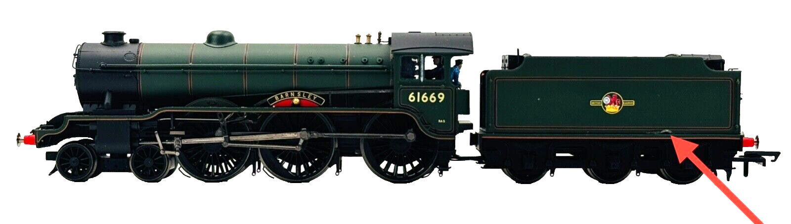 HORNBY 00 GAUGE - R3003 - BR GREEN 4-6-0 CLASS B17 'BARNSLEY' 61669 - DCC SOUND