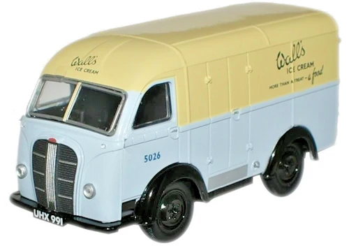 OXFORD DIECAST 1/76 SCALE - 76AK003 - AUSTIN 3 WAY VAN WALLS ICE CREAM NEW