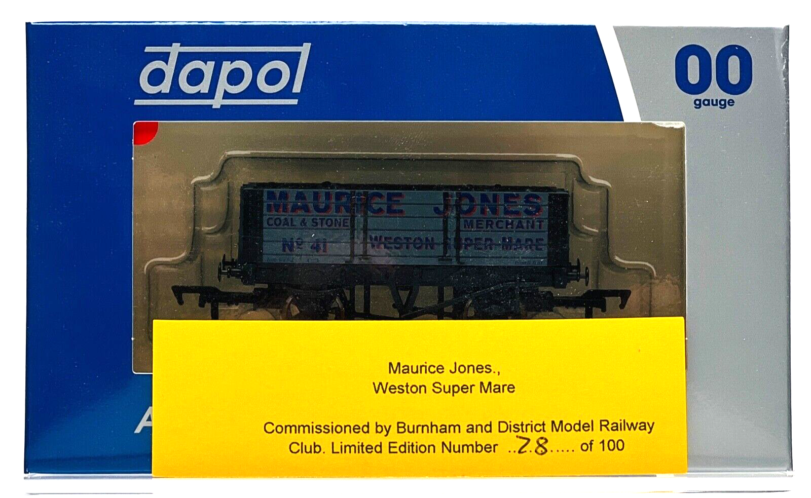 DAPOL 00 GAUGE - MAURICE JONES COAL MERCHANT WESTON SUPER MARE 41 (LIMITED ED)