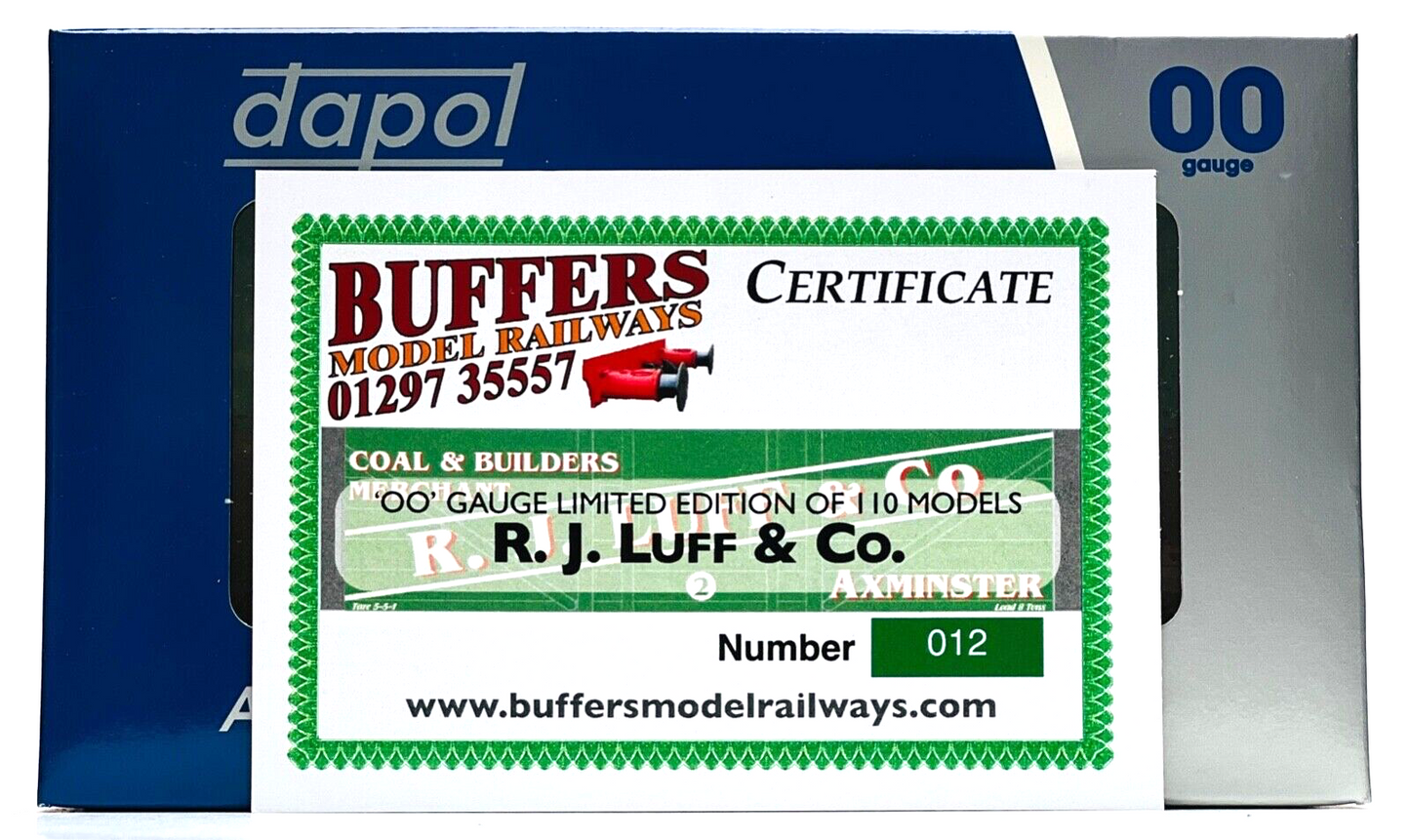 DAPOL 00 GAUGE - R.J LUFF & CO COAL BUILDERS MERCHANT AXMINSTER (BUFFERS LTD ED)