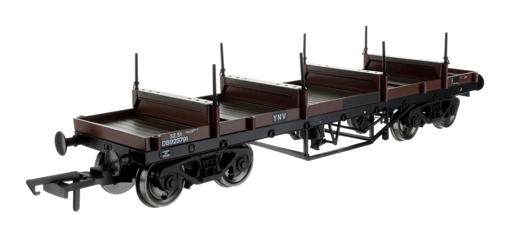 DAPOL 00 GAUGE - 4F-061-004 - YNV BOGIE BOLSTER E WAGON NUMBER 923791 - NEW