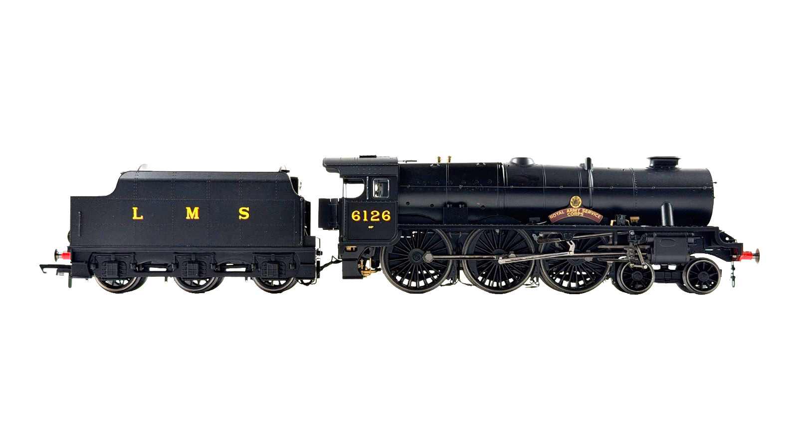 HORNBY OO GAUGE - R3557 - LMS BLACK ROYAL SCOT ROYAL ARMY SERVICE CORPS NO.6126