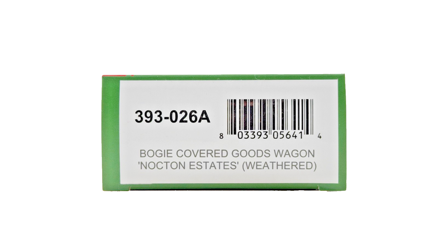 BACHMANN OO9 SCALE - 393-026A - BOGIE COVERED GOODS WAGON NOCTON ESTATES (W)