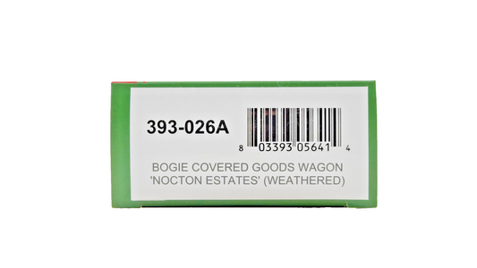 BACHMANN OO9 SCALE - 393-026A - BOGIE COVERED GOODS WAGON NOCTON ESTATES (W)