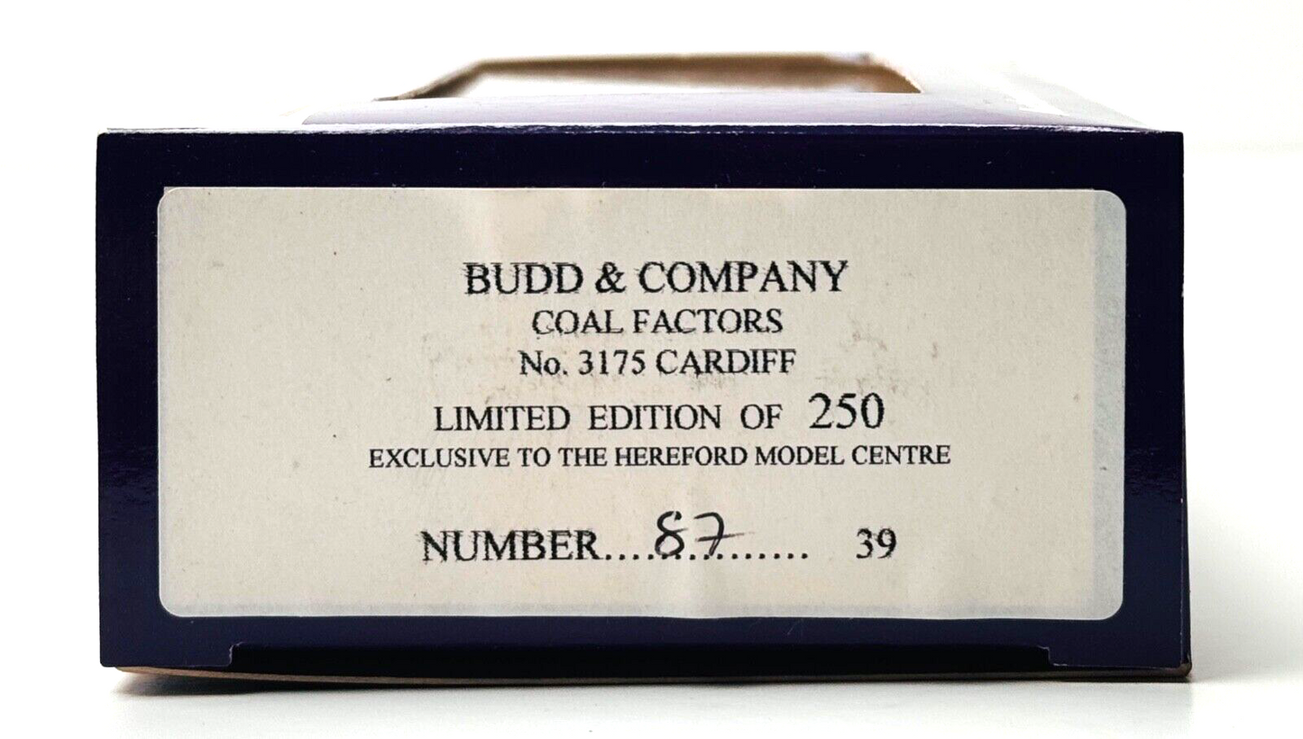 DAPOL 00 GAUGE - BUDD & COMPANY COAL FACTORS CARDIFF 3175 (LIMITED EDITION)