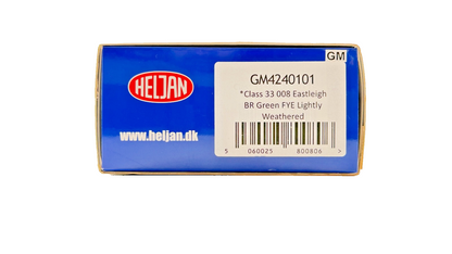 HELJAN OO GAUGE - GM4240101 - CLASS 33 DIESEL 33008 BR GREEN FYE EASTLEIGH (W)