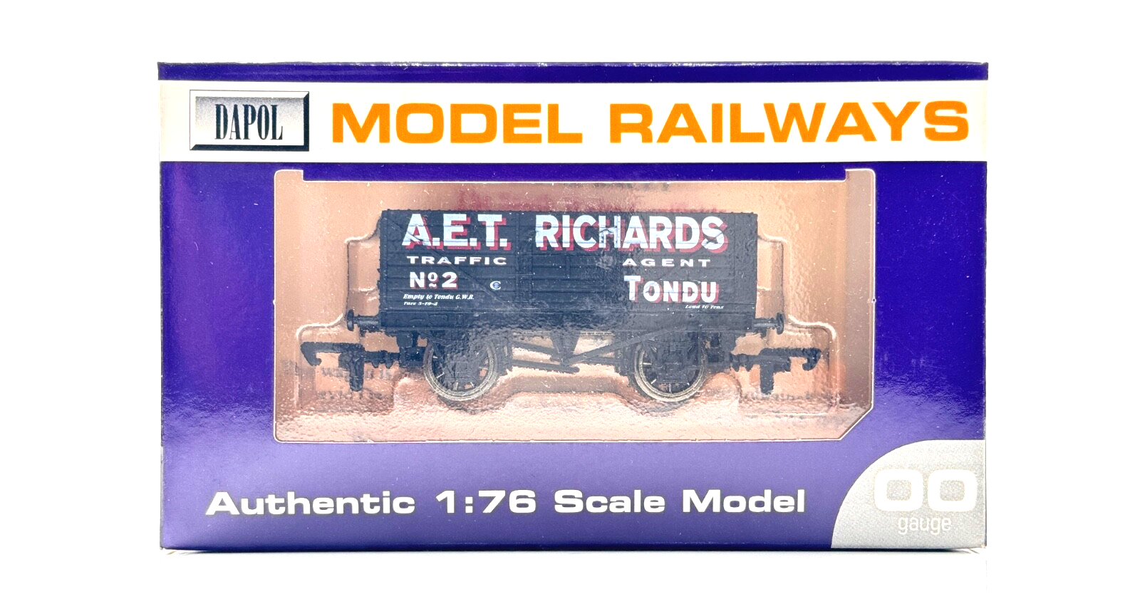 DAPOL 00 GAUGE - A.E.T RICHARDS TRAFFIC AGENT TONDU WAGON NO.2 (LIMITED EDITION)
