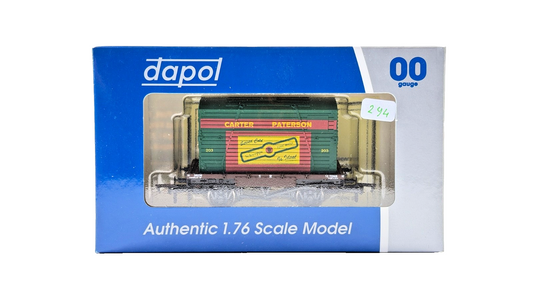 DAPOL 00 GAUGE - CARTER PATERSON SCHWEPPES TONIC WATER CONFLAT (LIMITED EDITION)