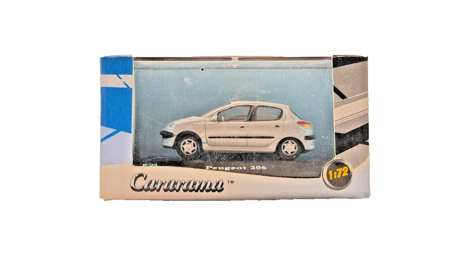 CARARAMA 1/72 SCALE - PEUGEOT 206 SILVER - BOXED